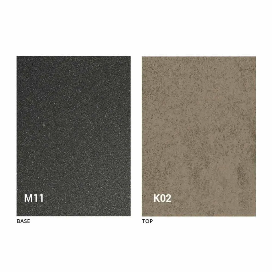 Kovový jídelní stůl a keramická deska Made in Italy Design - Anaconda Viadurini