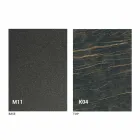 Kovový jídelní stůl a keramická deska Made in Italy Design - Anaconda Viadurini