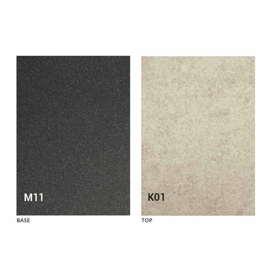 Kovový jídelní stůl a keramická deska Made in Italy Design - Anaconda Viadurini