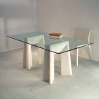 kamenný jídelní stůl a moderní design krystal Arianna Viadurini