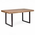 Průmyslový jídelní stůl ze dřeva a oceli Homemotion - Molino