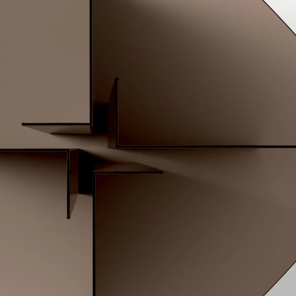 Skleněný jídelní stůl s obdélníkovou deskou Made in Italy - Charles Viadurini