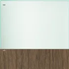 Jídelní stůl ze skla a nohy z dubu nebo ořech Canaletto - Aschio Viadurini