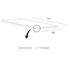 Luxusní jídelní stůl z tvrzeného skla a kovu Made in Italy - Carlino Viadurini