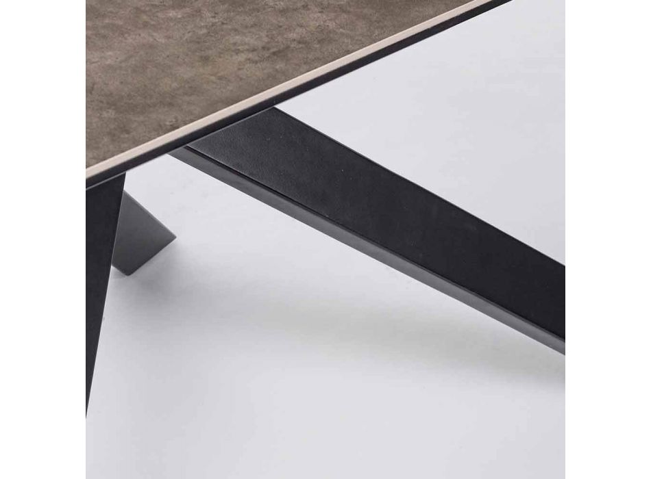 Moderní jídelní stůl s keramickou a skleněnou deskou Homemotion - Ringo Viadurini