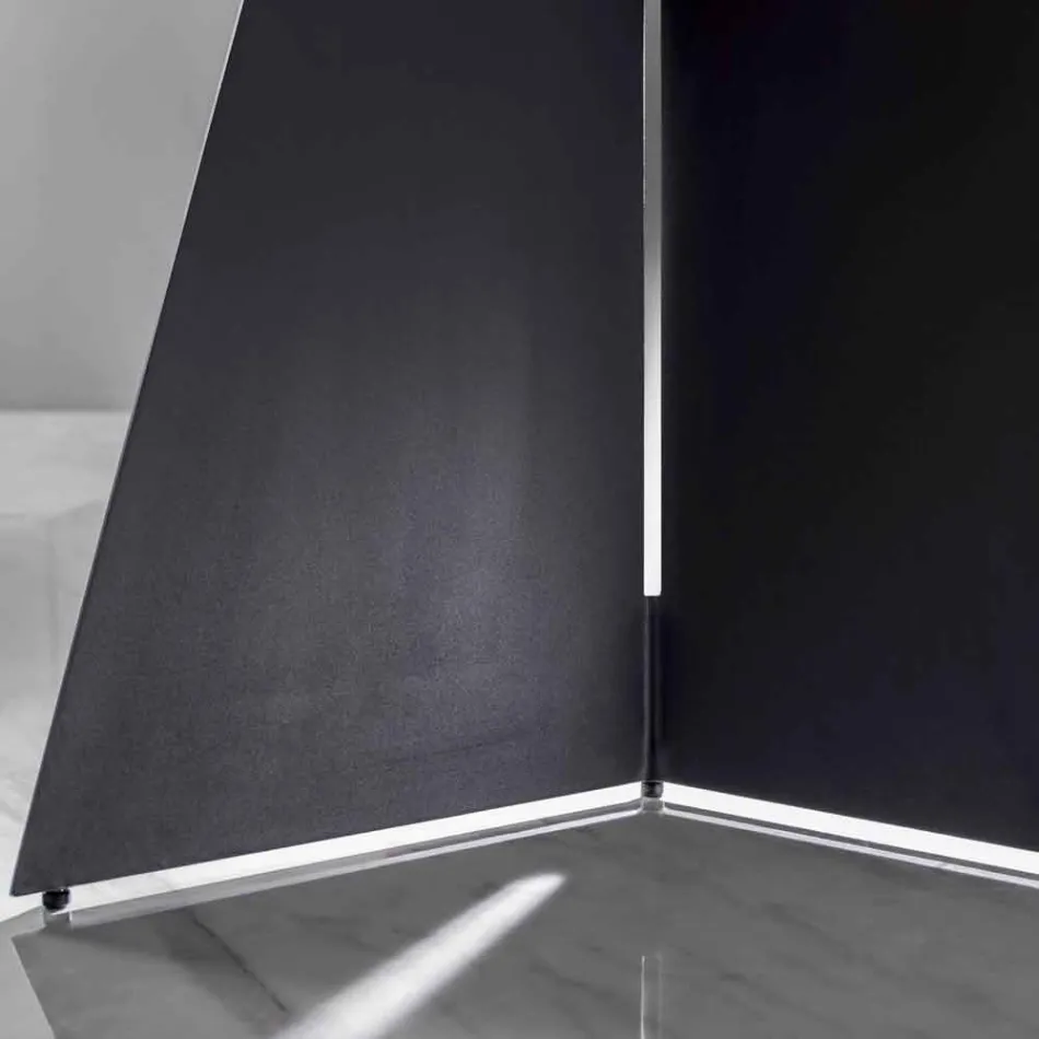 Moderní jídelní stůl s porcelánovým kameninovým topem - Meduno Viadurini