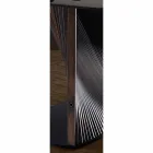 Moderní jídelní stůl z Gresu a jasanového dřeva vyrobený v Itálii - Croma Viadurini