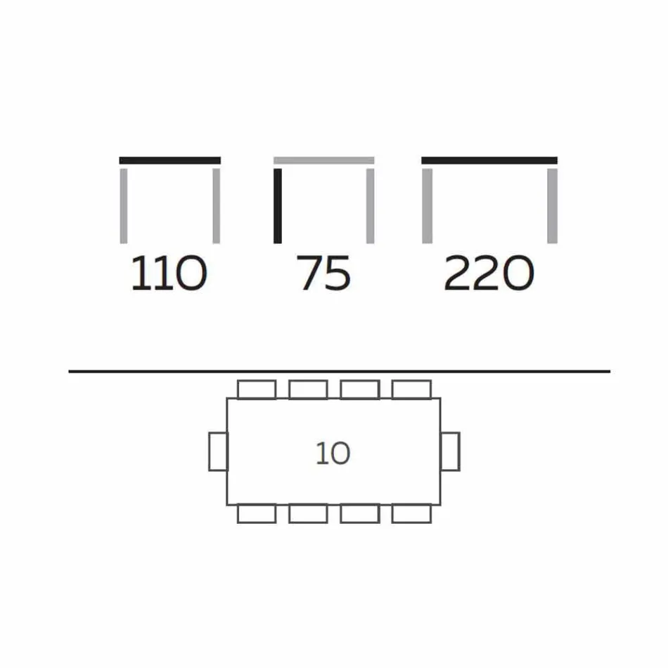 Moderní jídelní stůl z Gresu a jasanového dřeva vyrobený v Itálii - Croma Viadurini