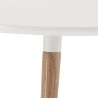 Rozkládací oválný jídelní stůl až 240 cm v bílé Mdf - Rodrigo Viadurini