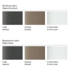 Oválný jídelní stůl se skleněnou deskou a podnoží Made in Italy - Tiseo Viadurini