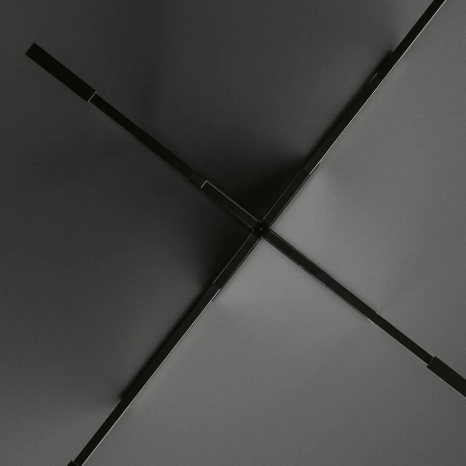 Oválný jídelní stůl se skleněnou deskou a podnoží Made in Italy - Tiseo Viadurini