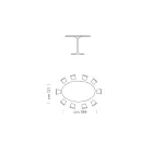 Oválný jídelní stůl s luxusní deskou Fenix Made in Italy - dolary Viadurini