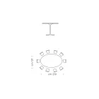 Oválný jídelní stůl s luxusní deskou Fenix Made in Italy - dolary Viadurini