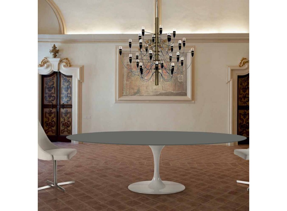 Oválný jídelní stůl s luxusní deskou Fenix Made in Italy - dolary Viadurini