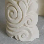 oválný jídelní stůl v kamenném a moderní design křišťálu Aden Viadurini