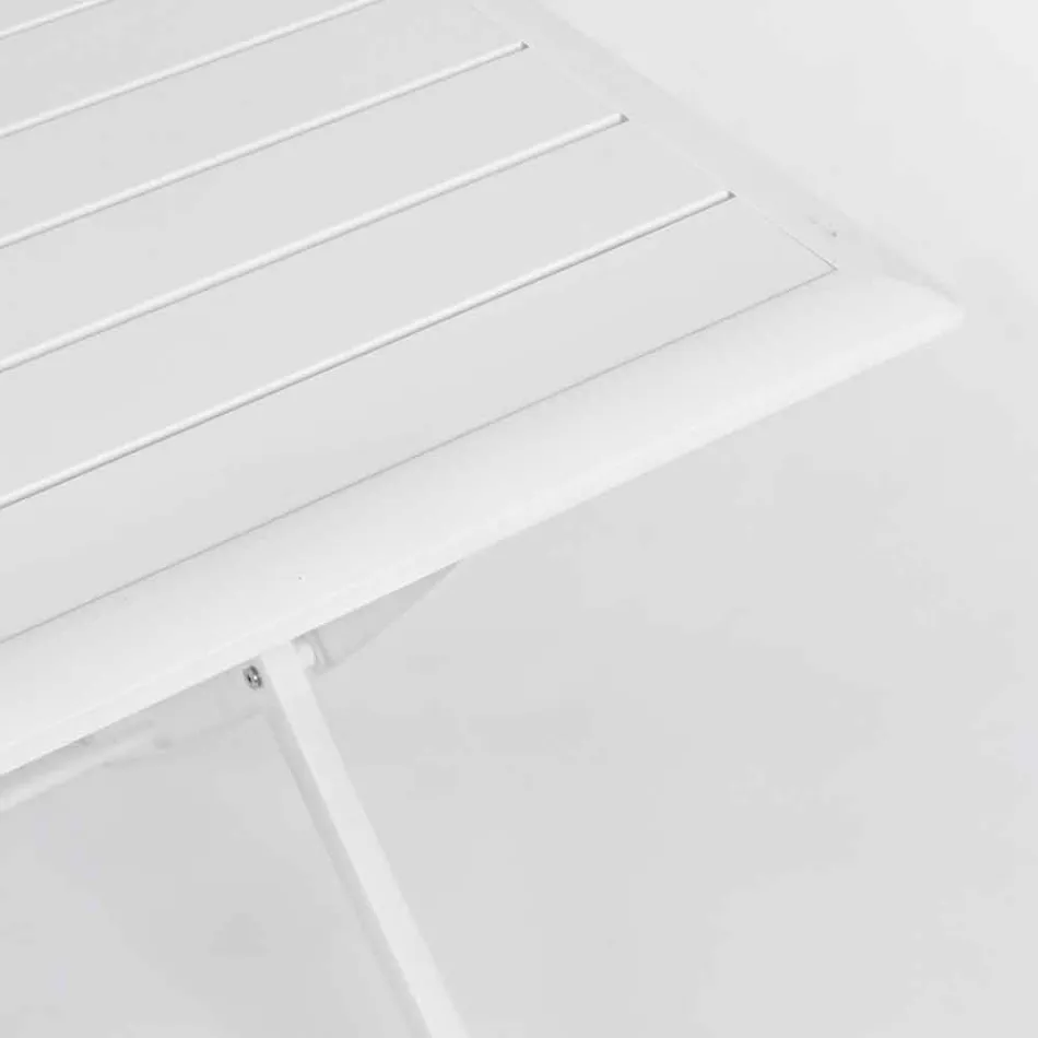 Venkovní jídelní stůl z hliníku se skládací strukturou - lov Viadurini