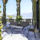 Venkovní jídelní stůl z bílého nebo antracitově lakovaného hliníku - rychlý Viadurini