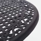 Venkovní jídelní stůl z bílého nebo antracitově lakovaného hliníku - rychlý Viadurini