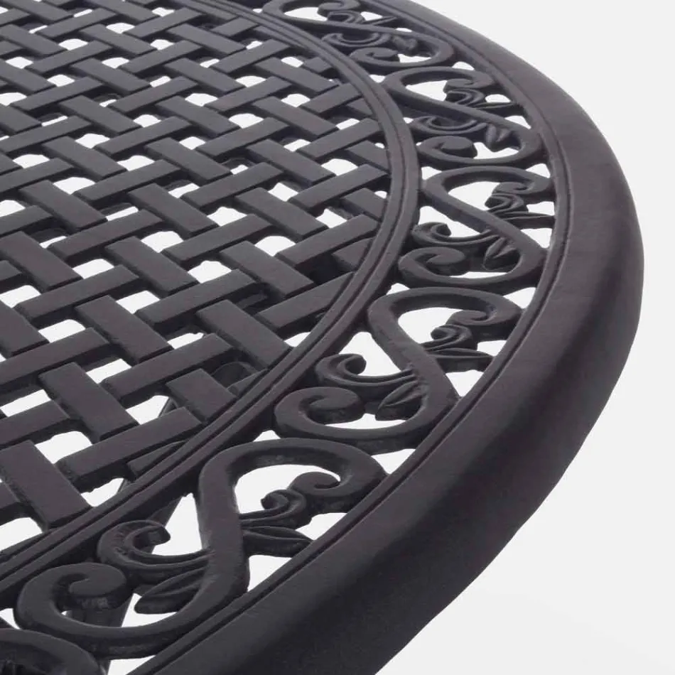 Venkovní jídelní stůl z bílého nebo antracitově lakovaného hliníku - rychlý Viadurini