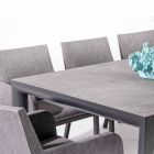 Venkovní jídelní stůl z keramiky a hliníku, Homemotion - Salem Viadurini