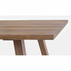 Venkovní jídelní stůl v povrchové úpravě akáciovým dřevem - Leonard Viadurini