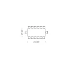 Deska jídelního stolu z lamina a podnož z oceli Made in Italy - Ezzellino Viadurini