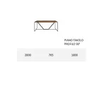 Deska jídelního stolu z masivní laťovky Made in Italy - Adelio Viadurini