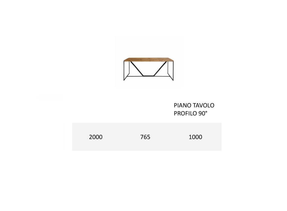 Deska jídelního stolu z masivní laťovky Made in Italy - Adelio Viadurini