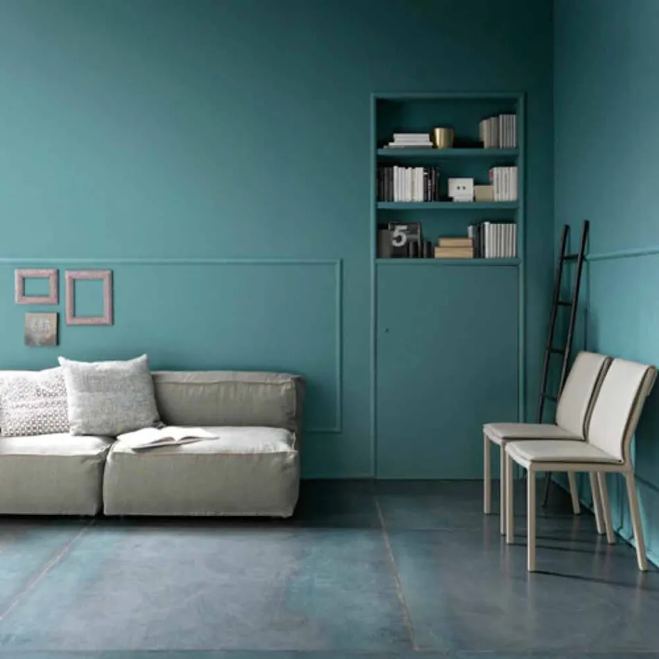 Moderní skládací jídelní stůl ze dřeva a kovu vyrobený v Itálii - Menelao Viadurini