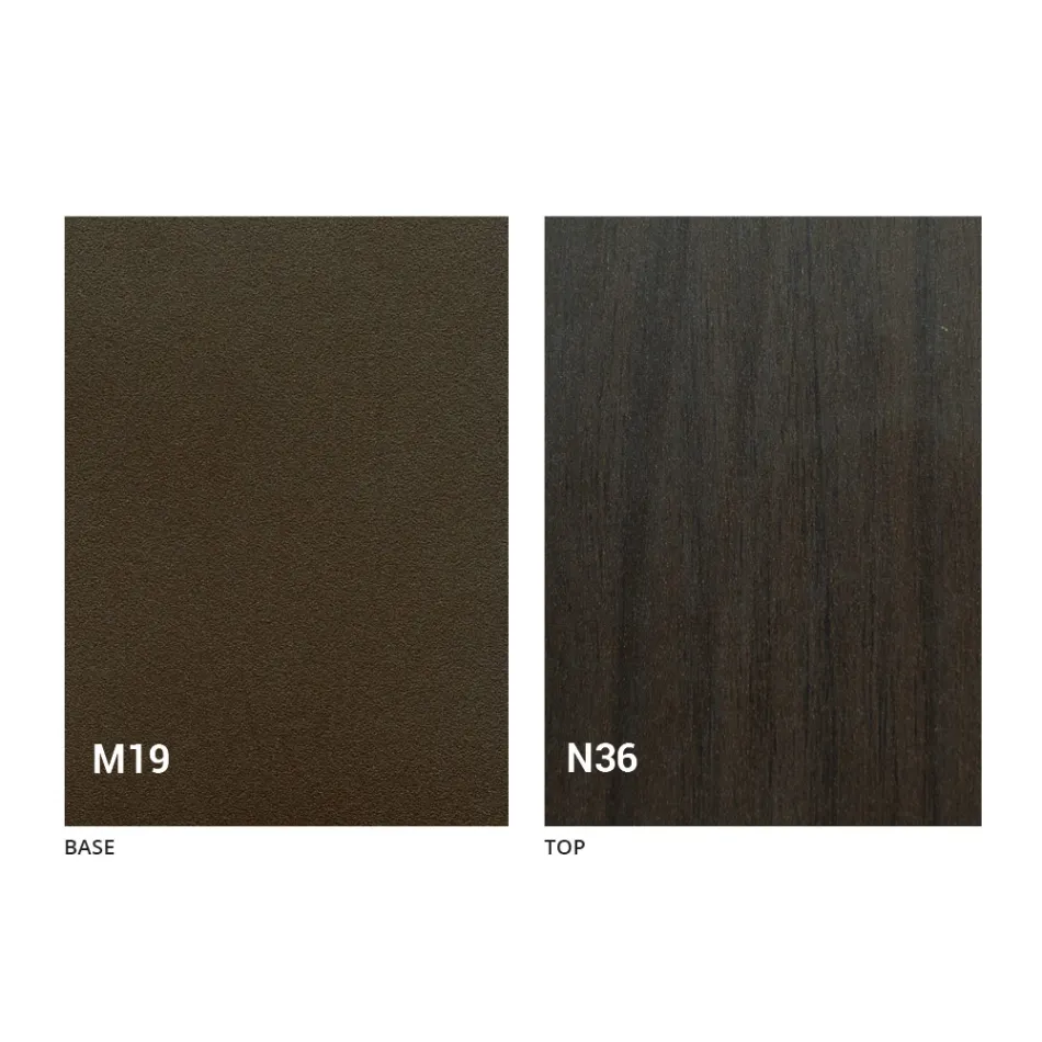 Moderní skládací jídelní stůl ze dřeva a kovu vyrobený v Itálii - Menelao Viadurini