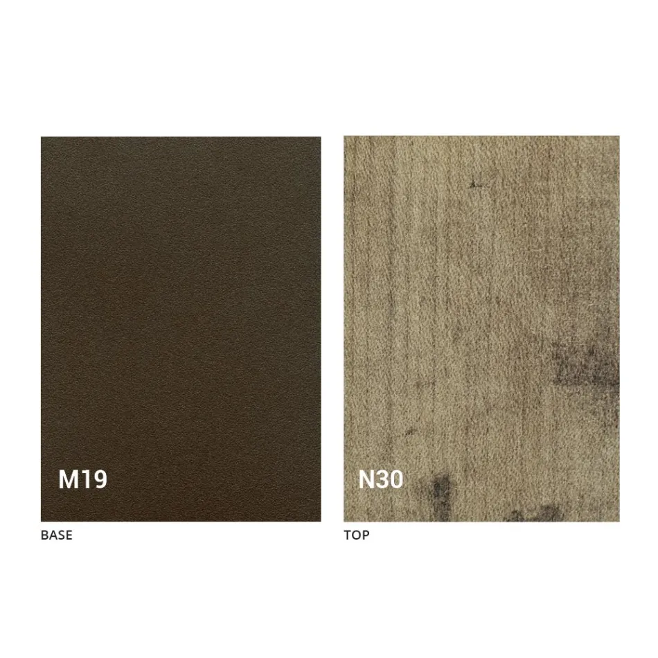 Moderní skládací jídelní stůl ze dřeva a kovu vyrobený v Itálii - Menelao Viadurini