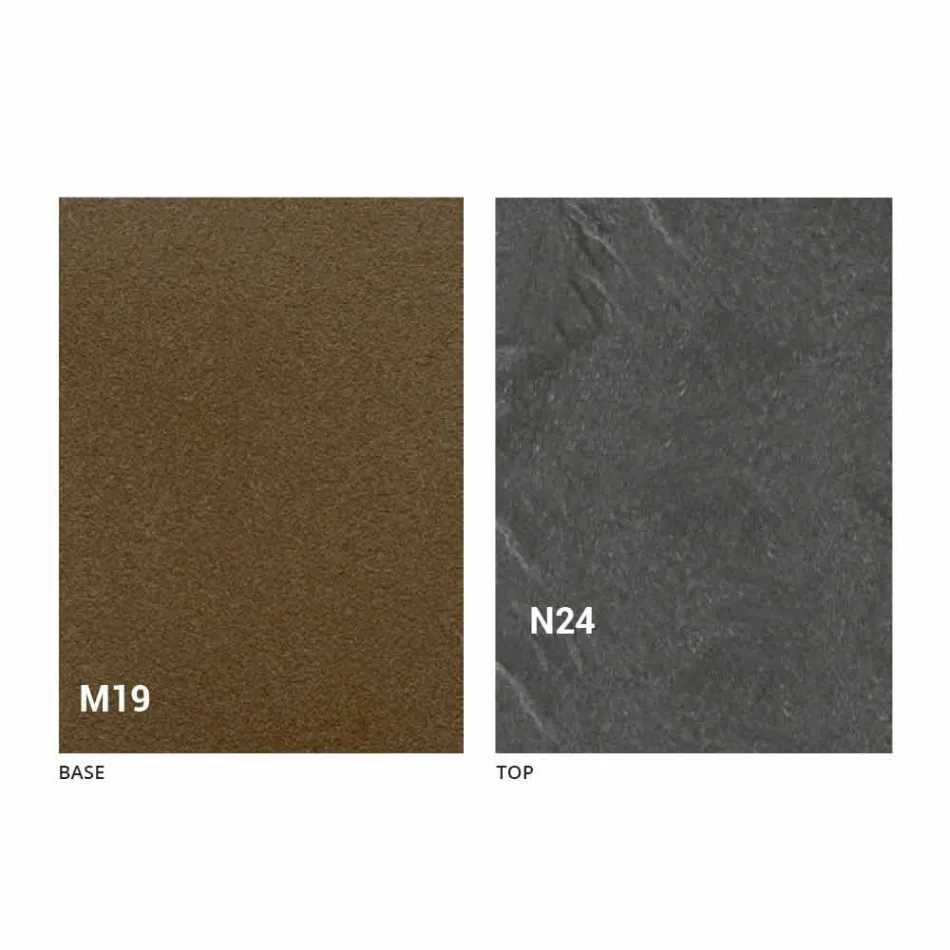 Moderní skládací jídelní stůl ze dřeva a kovu vyrobený v Itálii - Menelao Viadurini