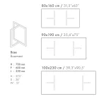 Obdélníkový jídelní stůl z porcelánové kameniny Made in Italy - Emilio Viadurini