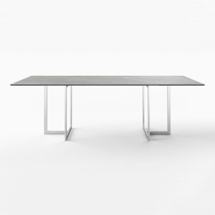 Obdélníkový jídelní stůl z porcelánové kameniny Made in Italy - Emilio Viadurini