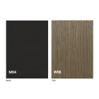 Kulatý rozkládací jídelní stůl s dřevěnou deskou vyrobené v Itálii - Crodino Viadurini