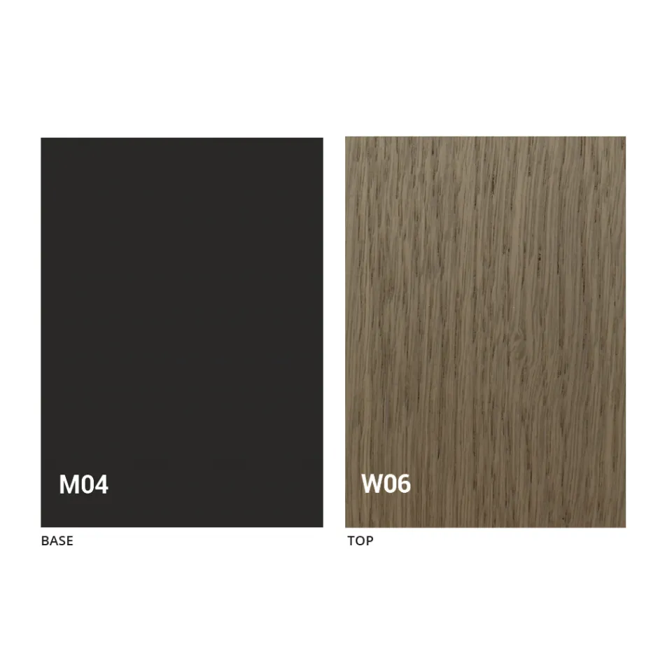 Kulatý rozkládací jídelní stůl s dřevěnou deskou vyrobené v Itálii - Crodino Viadurini