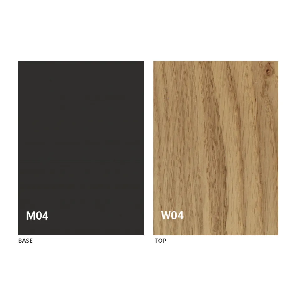 Kulatý rozkládací jídelní stůl s dřevěnou deskou vyrobené v Itálii - Crodino Viadurini