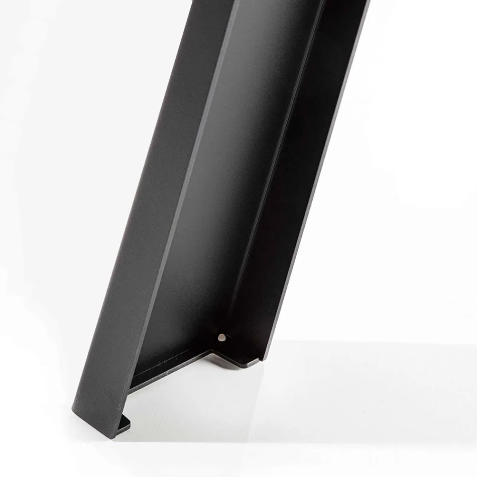 Kulatý jídelní stůl rozšiřitelný až na 370 cm ze dřeva a kovu - Caimano Viadurini