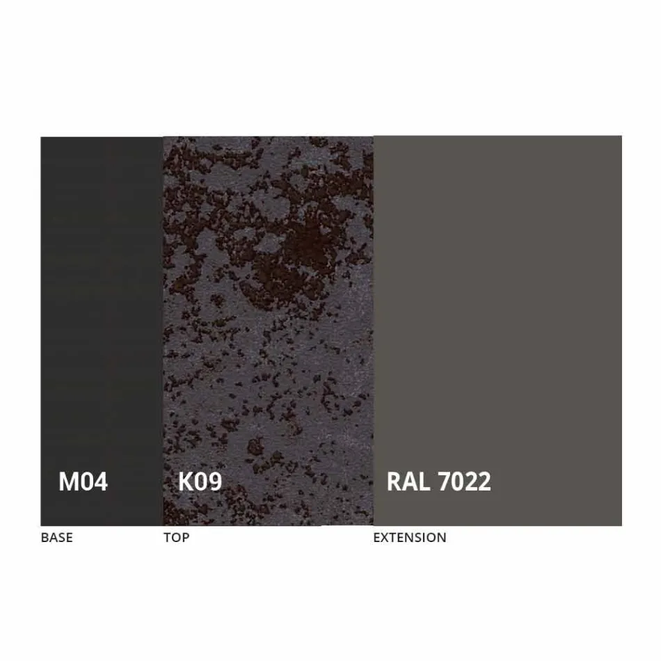 Kulatý rozkládací jídelní stůl z laminované keramiky vyrobený v Itálii - Lupetto Viadurini