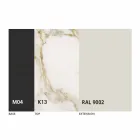 Kulatý rozkládací jídelní stůl z laminované keramiky vyrobený v Itálii - Lupetto Viadurini