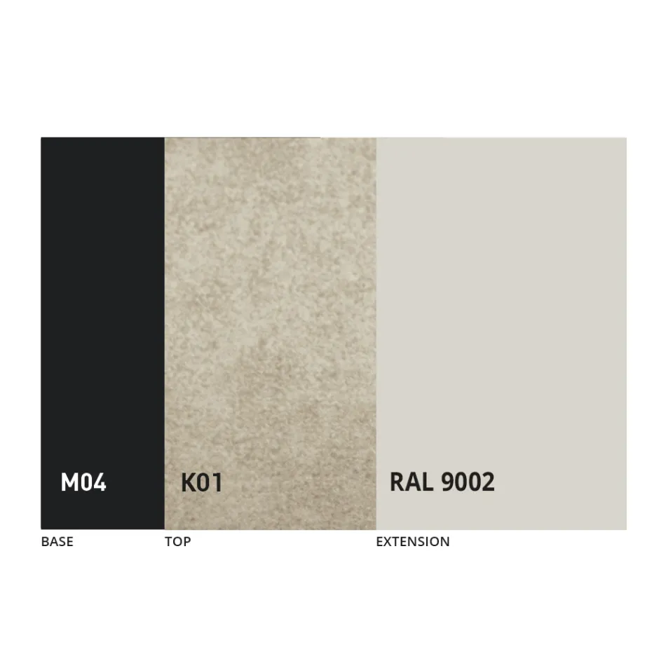 Kulatý rozkládací jídelní stůl z laminované keramiky vyrobený v Itálii - Lupetto Viadurini