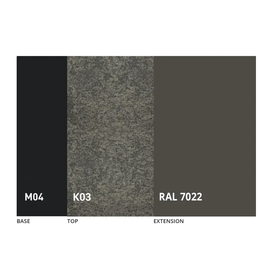 Kulatý rozkládací jídelní stůl z laminované keramiky vyrobený v Itálii - Lupetto Viadurini