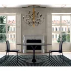 Kulatý jídelní stůl s laminátovou deskou Made in Italy – dolary Viadurini