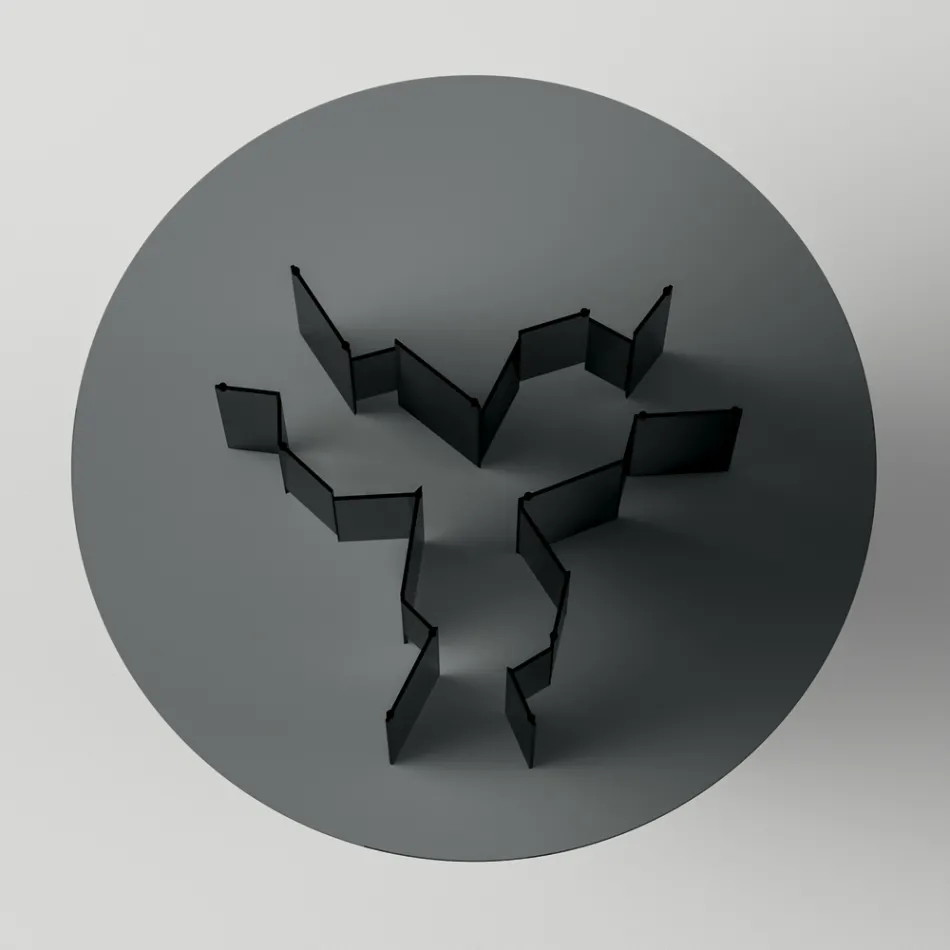 Kulatý jídelní stůl z extra čirého nebo kouřového skla Made in Italy - Thommy Viadurini