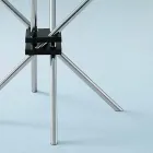 Kulatý jídelní stůl z tvrzeného skla a oceli vyrobený v Itálii - Trebbiano Viadurini