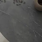 Kulatý jídelní stůl kovový a laminovaný Hpl Made in Italy - Bastiano Viadurini