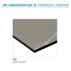 Kulatý jídelní stůl kovový a laminovaný Hpl Made in Italy - Bastiano Viadurini