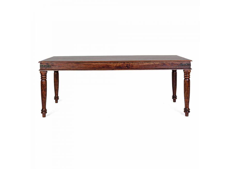 Jídelní stůl v klasickém stylu z masivního akátového dřeva Homemotion - Pitta Viadurini