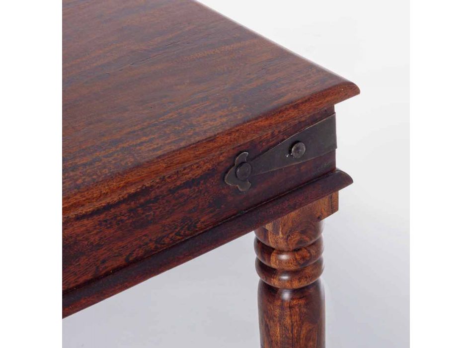 Jídelní stůl v klasickém stylu z masivního akátového dřeva Homemotion - Pitta Viadurini