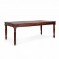 Jídelní stůl v klasickém stylu z masivního akátového dřeva Homemotion - Pitta